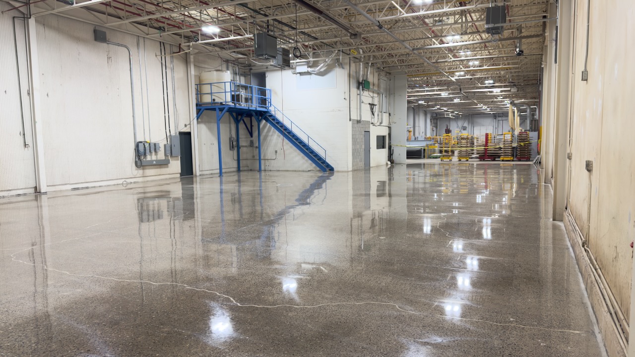 Industrial Polished Concrete Polished concrete industrial floor Toronto